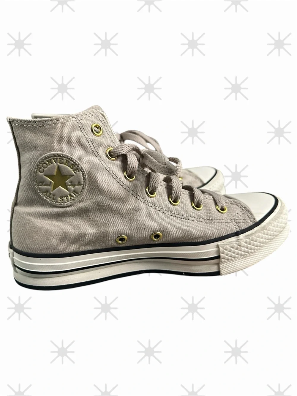 Converse Kids High-Top Sneakers in Light Beige
